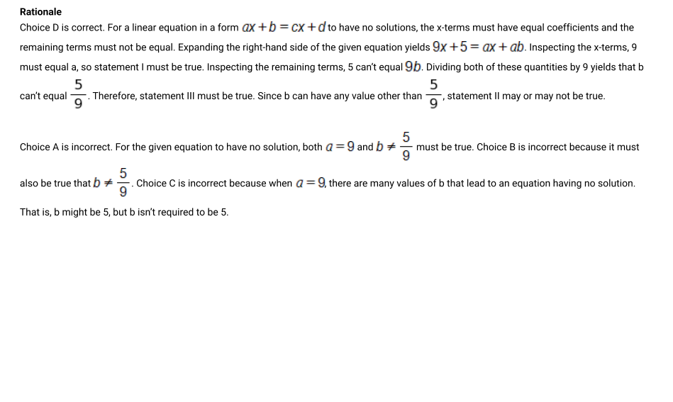 Official rationale for question 23